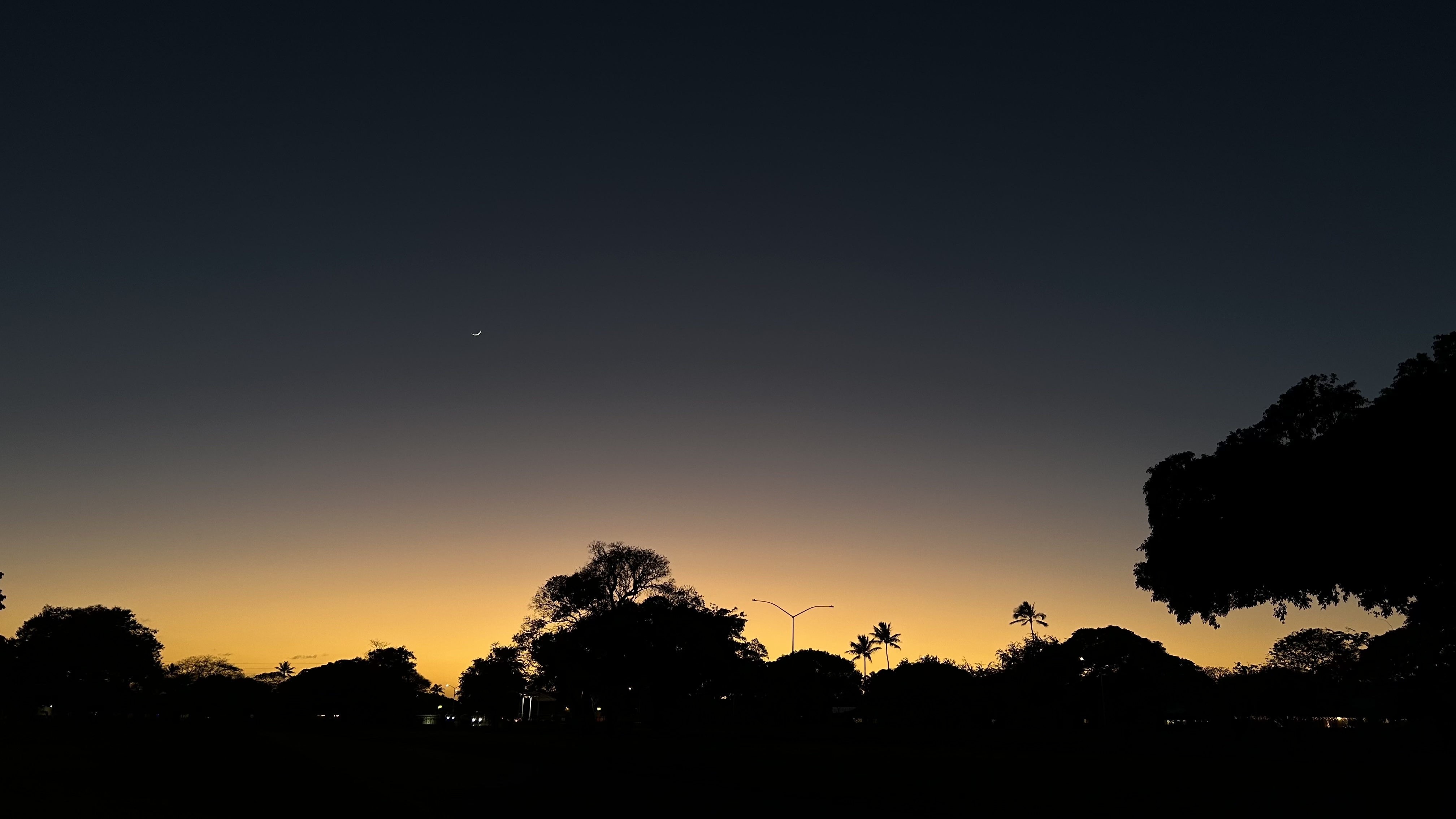 Sunset over Pearl Harbor